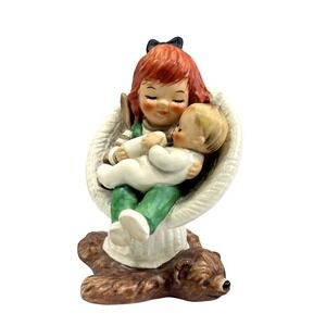 Goebel Redheads Baby Sitter Figurine BYJ 66 1970 west germany‎